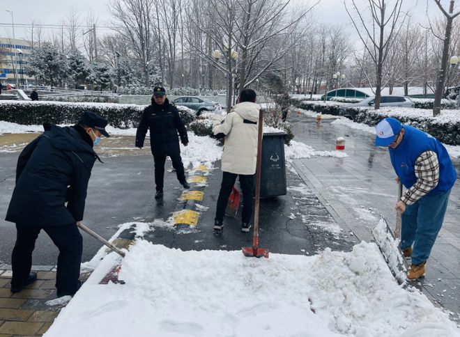 半岛·体育海淀区各级党组织和广大党员干部扫雪铲冰在行动(图8)